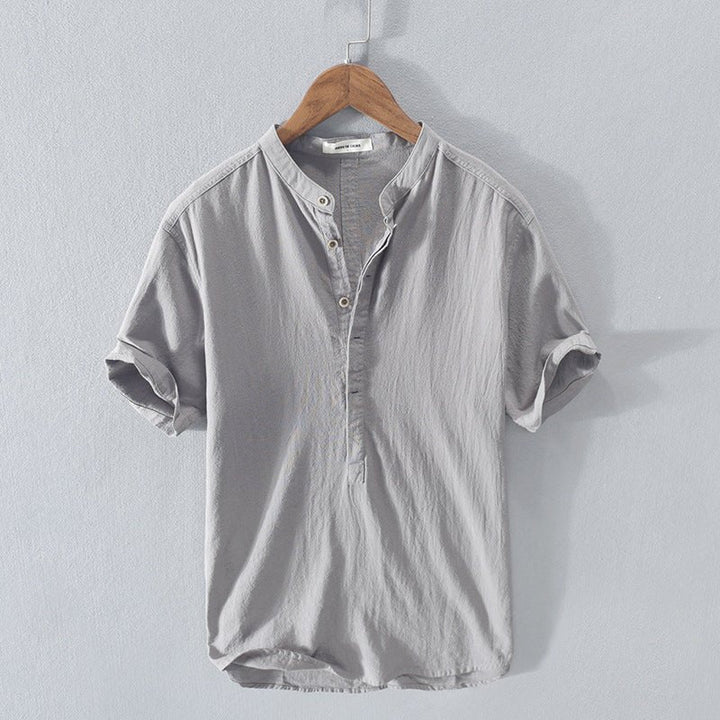Carlo™ | Camicia da uomo nuova in lino casual a maniche corte