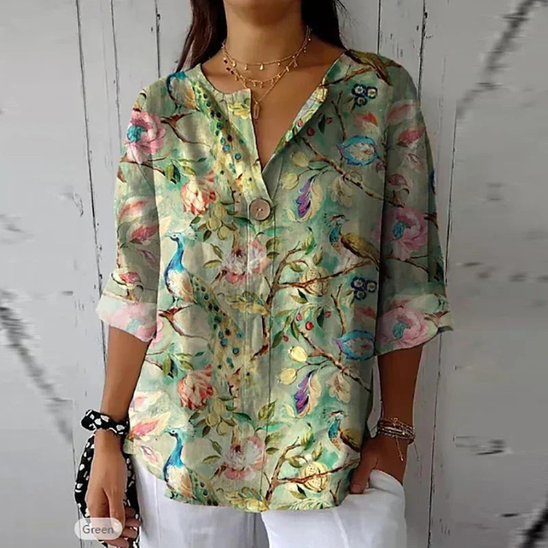 Debora™ | Blusa Chic Floreale
