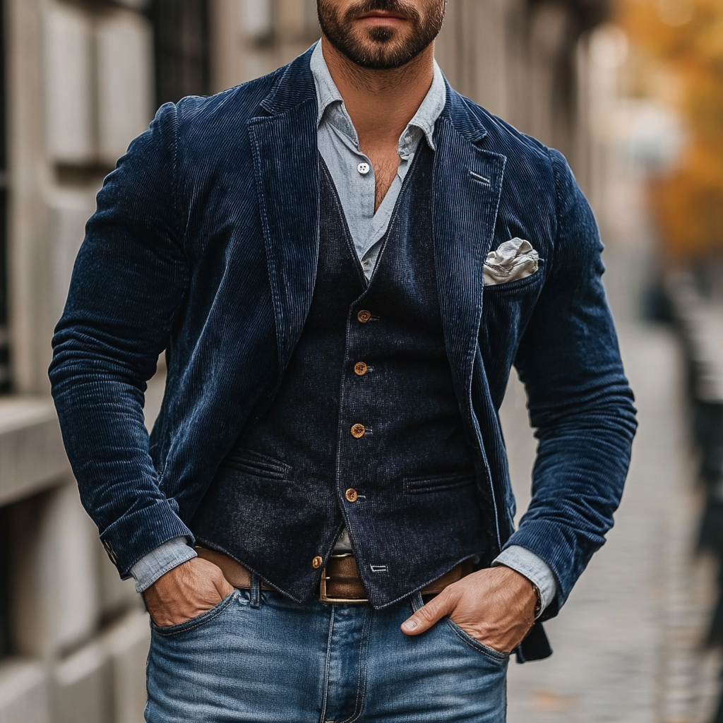 Adam™ | Blazer e Gilet Vintage