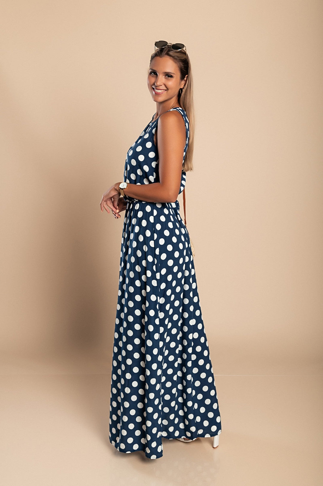 Ernesta™ | Abito Maxi a Pois Lina