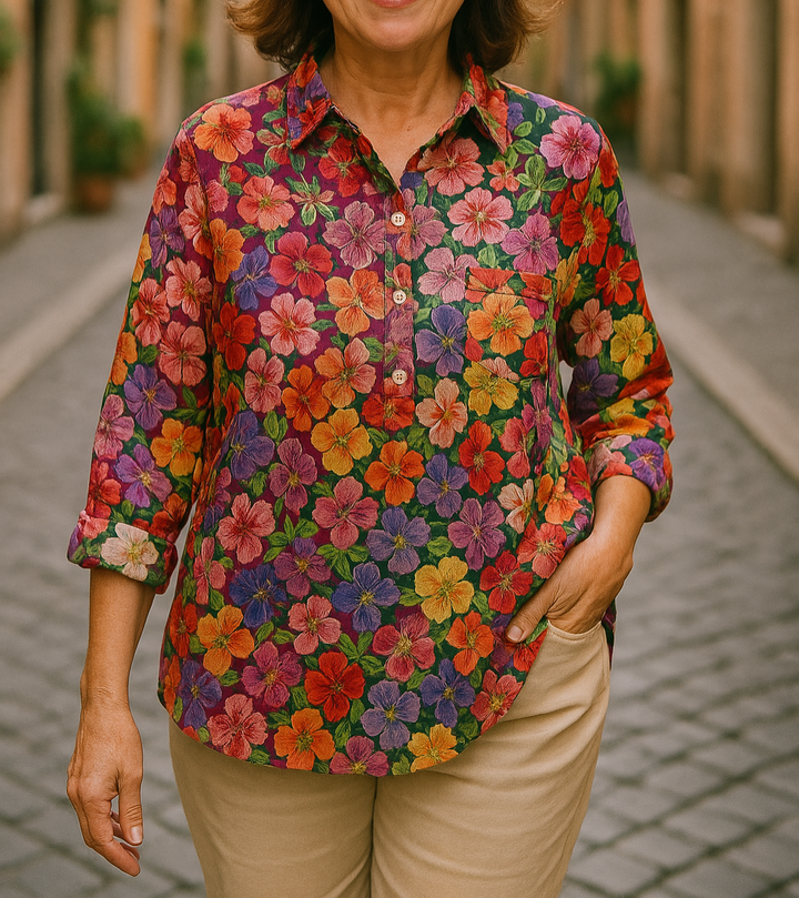 Maria™ | Blusa Casual a Fiori