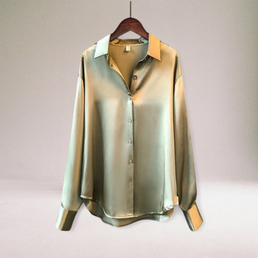 Viola™ - Blusa Elegante in Raso di Alta Qualità