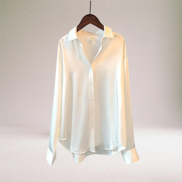 Viola™ - Blusa Elegante in Raso di Alta Qualità