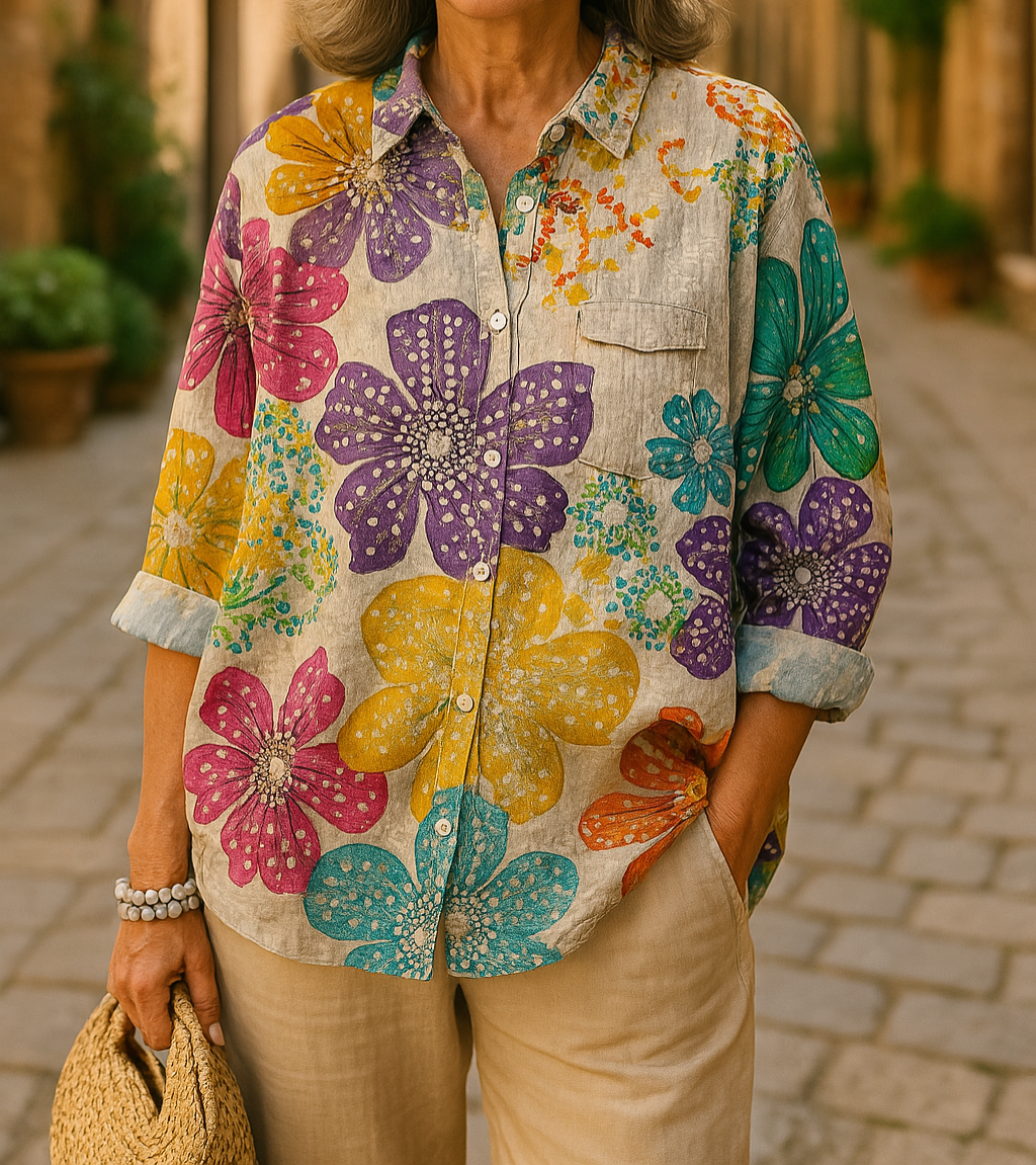 Maria™ | Blusa Casual a Fiori