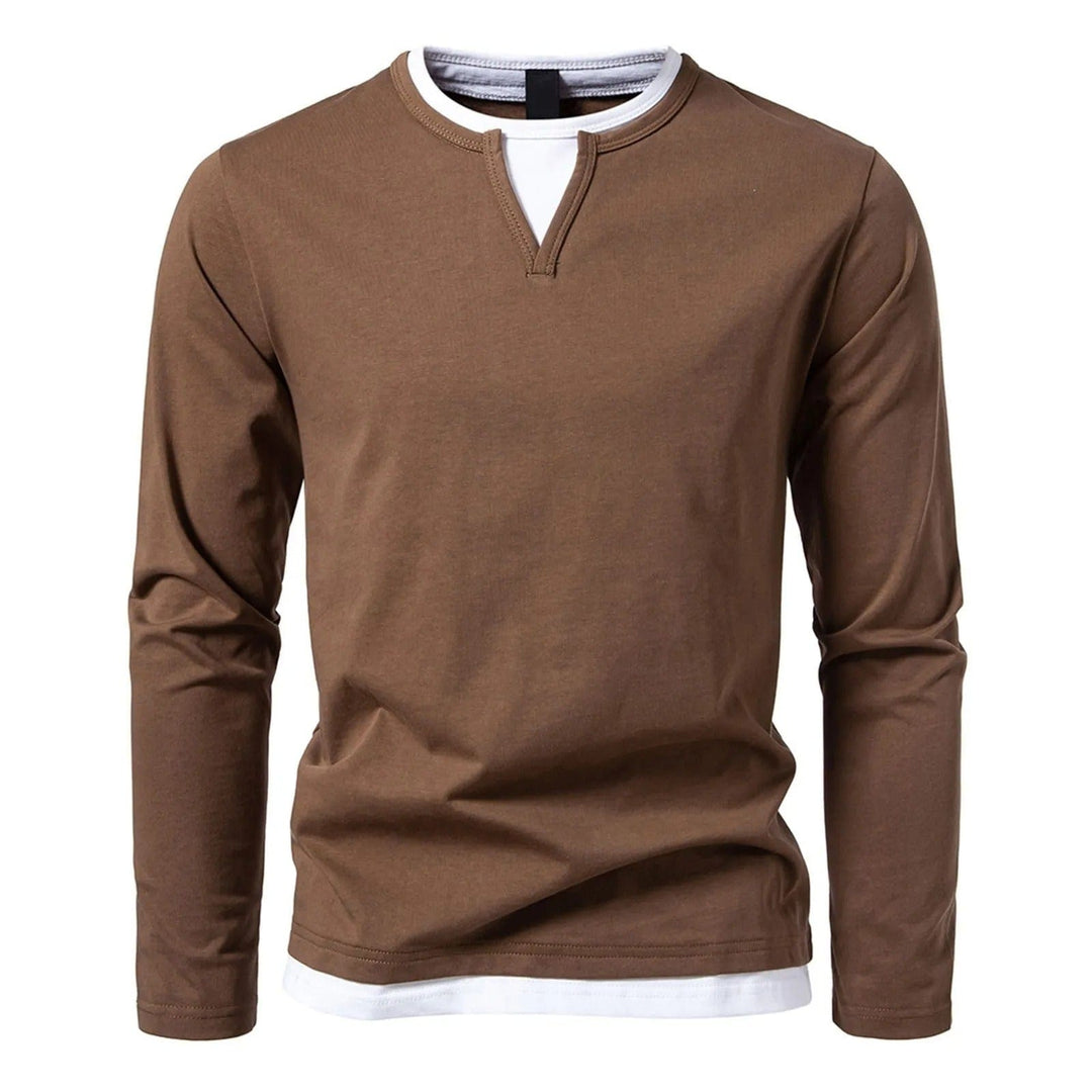 Fabrizio | Maglia Henley a manica lunga