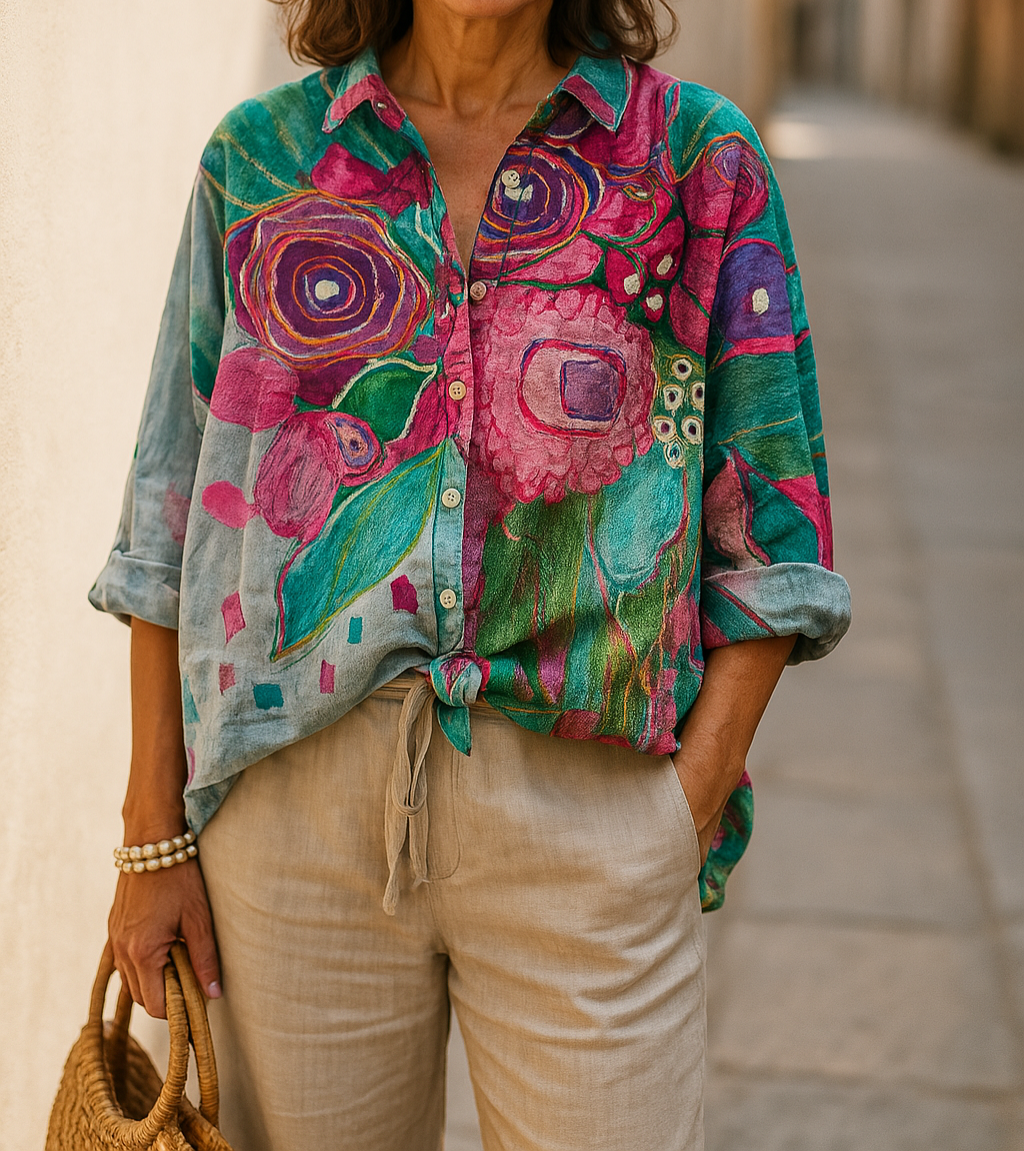 Maria™ | Blusa Casual a Fiori