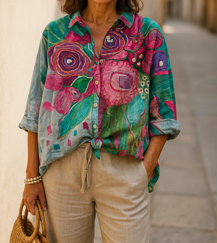 Maria™ | Blusa Casual a Fiori