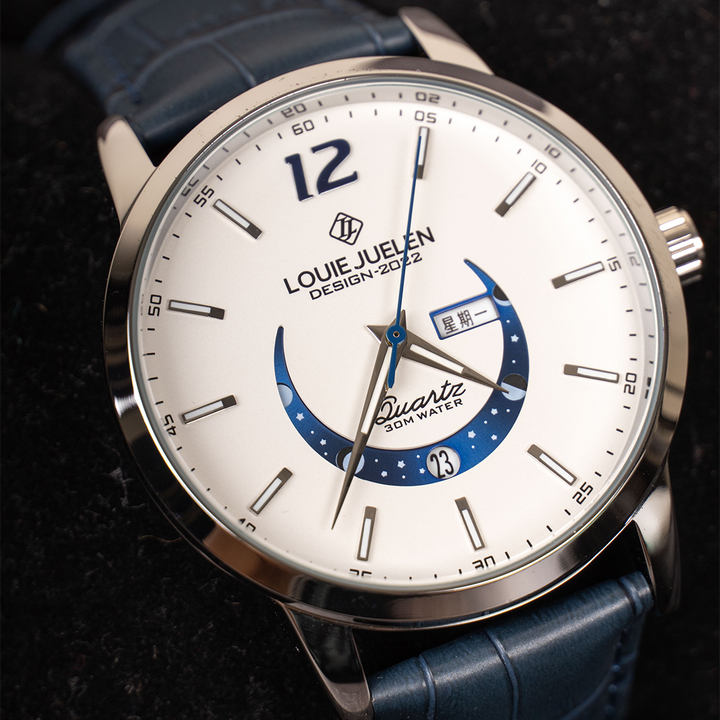 Elegante orologio con fase lunare