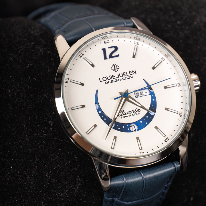 Elegante orologio con fase lunare