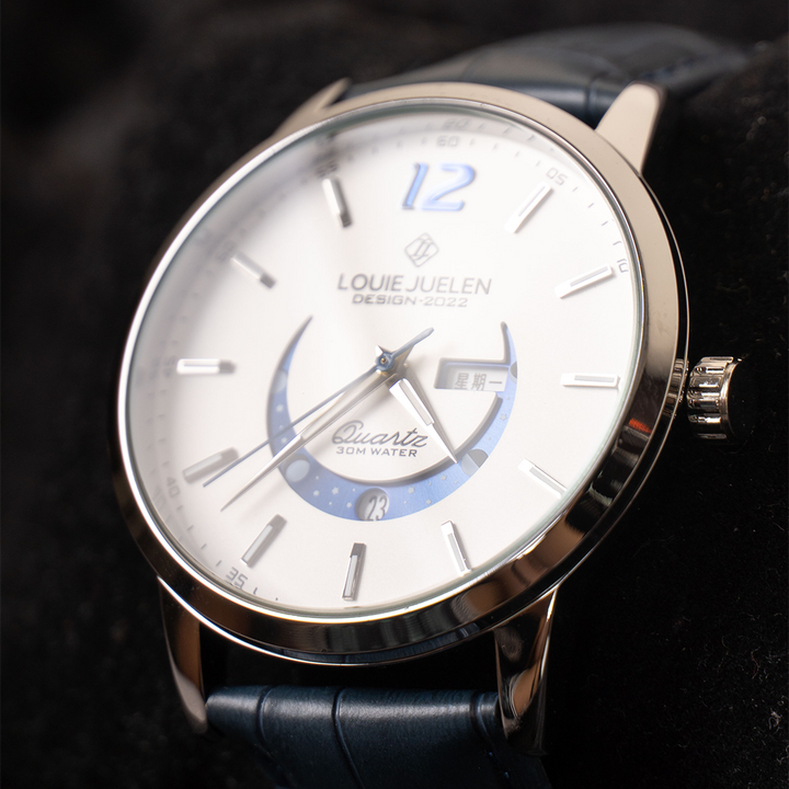 Elegante orologio con fase lunare