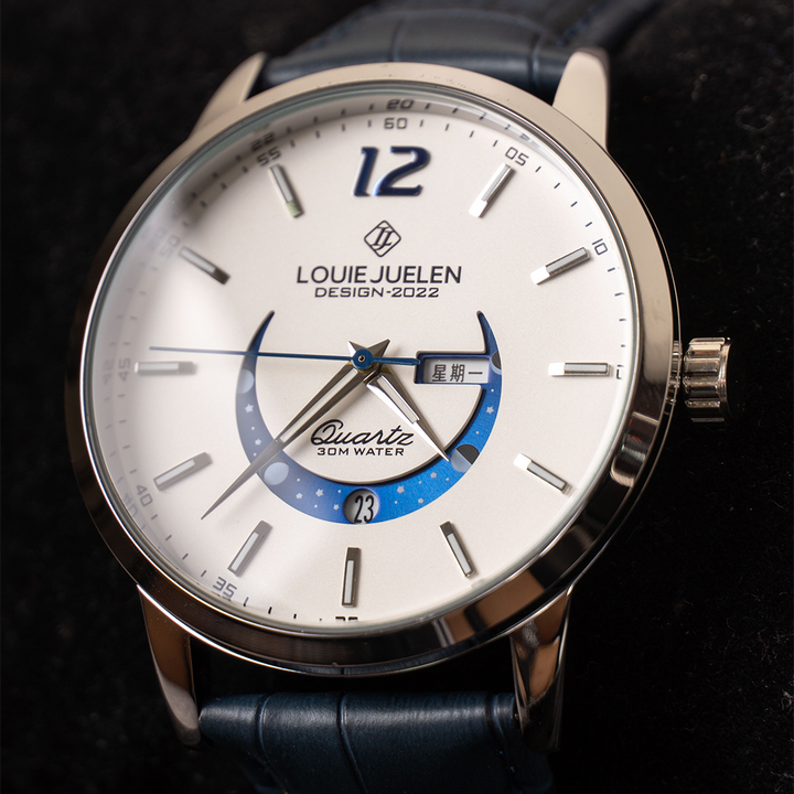 Elegante orologio con fase lunare