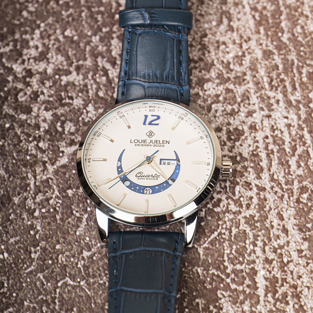 Elegante orologio con fase lunare