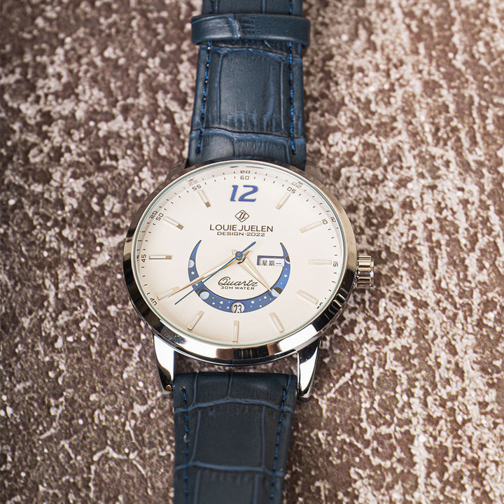 Elegante orologio con fase lunare