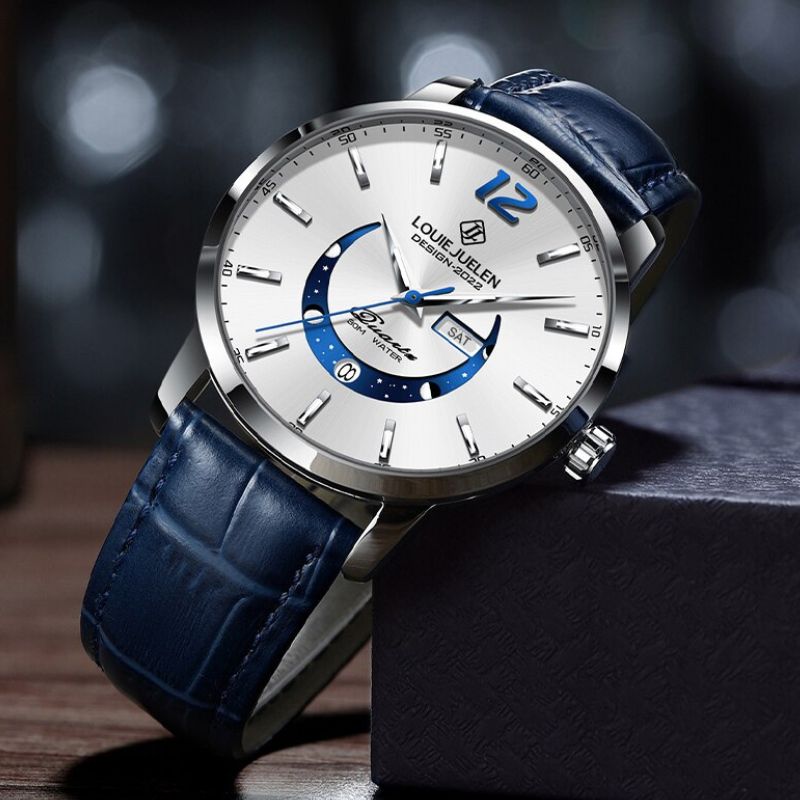 Elegante orologio con fase lunare