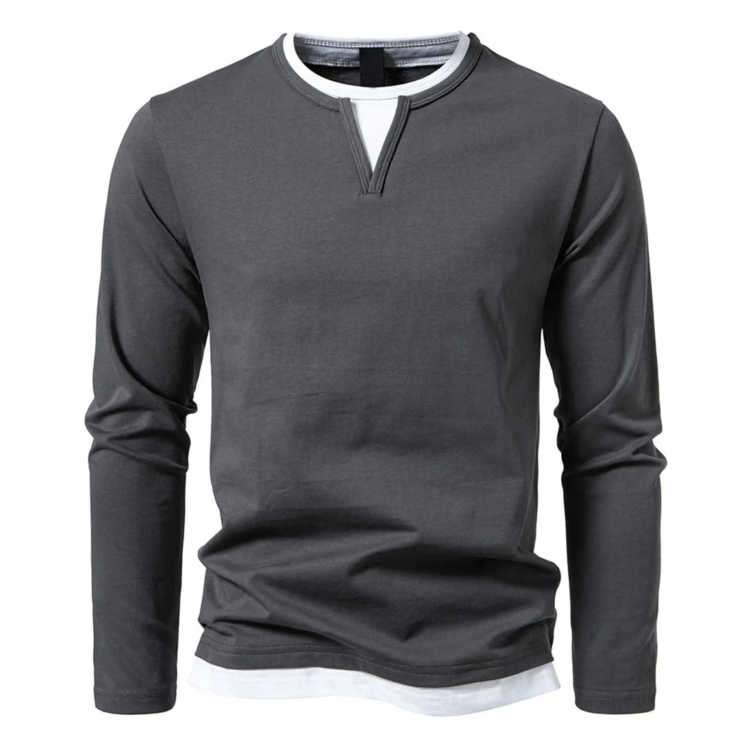 Fabrizio | Maglia Henley a manica lunga