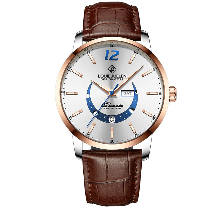 Elegante orologio con fase lunare